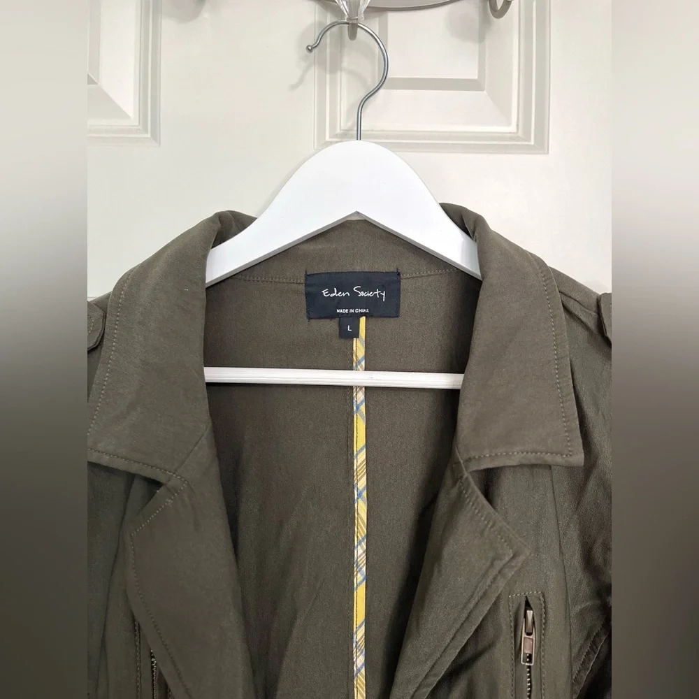 Eden Society Laysha Drawstring Cargo Jacket NWOT
